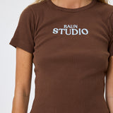 BB Rib Tee Brown/Blue