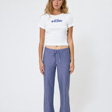 BB Rib Tee White/Blue
