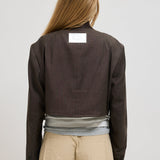 Cropped Pocket blazer