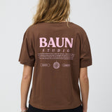 BB Box Fit Tee Brown/Pink