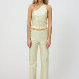 Yellow Glitter Pants