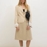 Feathered blazer