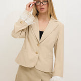 Feathered blazer