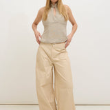 Faye wool-blend halter top
