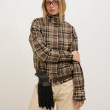 Pauline checkered bomber jacket