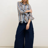 Striped rhinestone shirt
