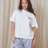 BB Box Fit Tee White/Blue
