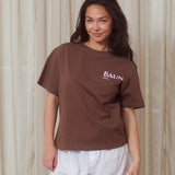 BB Box Fit Tee Brown/Pink