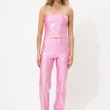 Pink Glitter Tube Top