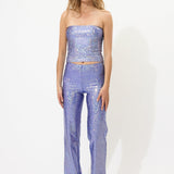Purple Glitter Tube Top