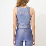 Purple Glitter Tank Top
