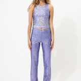 Purple Glitter Tank Top
