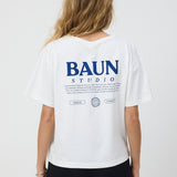 BB Box Fit Tee White/Blue