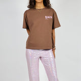 BB Box Fit Tee Brown/Pink