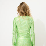 Green Glitter Long Sleeve