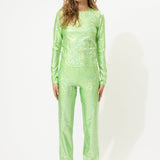 Green Glitter Long Sleeve